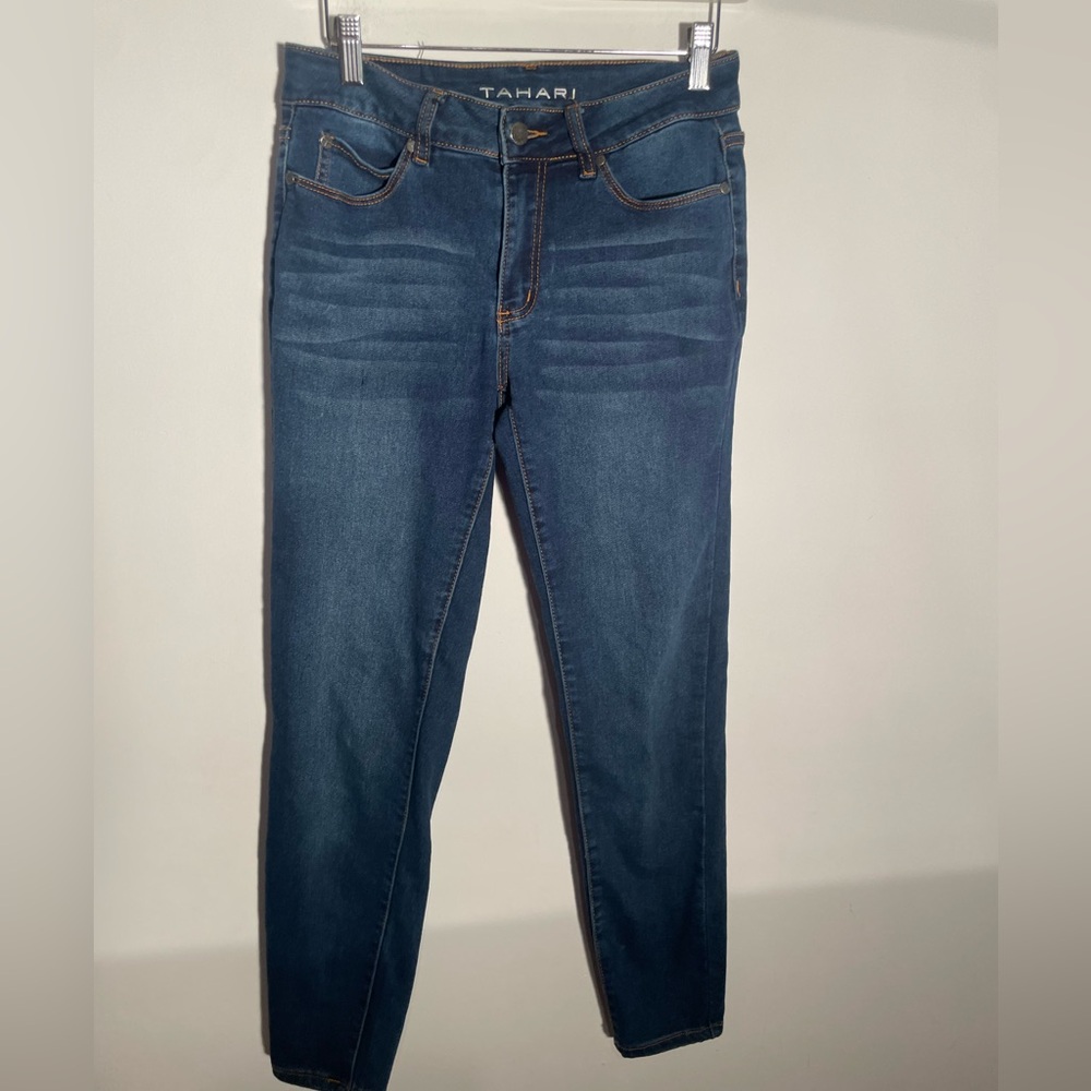 Tahari Blue Denim Jeans skinny‎ 4/27